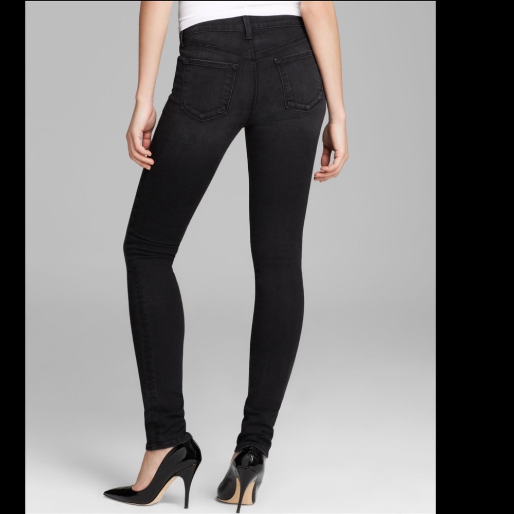 J Brand Mid Rise Rail Jeans